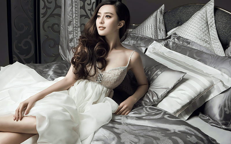 Fan Bingbing, beauty, chinese actress, asian woman, brunette, HD wallpaper