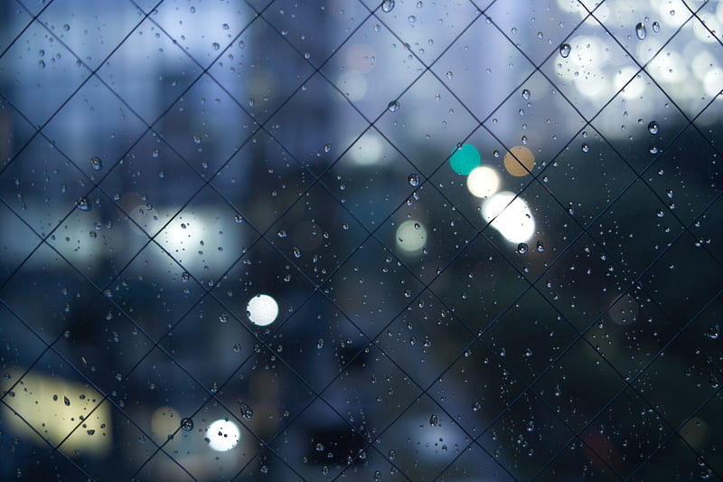 Rainy Wind , rain, glass, graphy, HD wallpaper