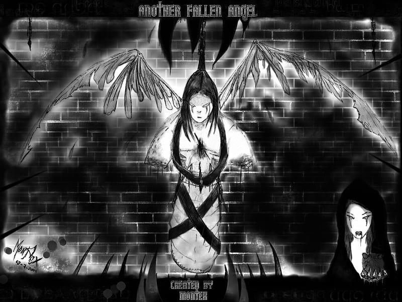 Another Fallen Angel, fallen, armless, wings, angel, HD wallpaper