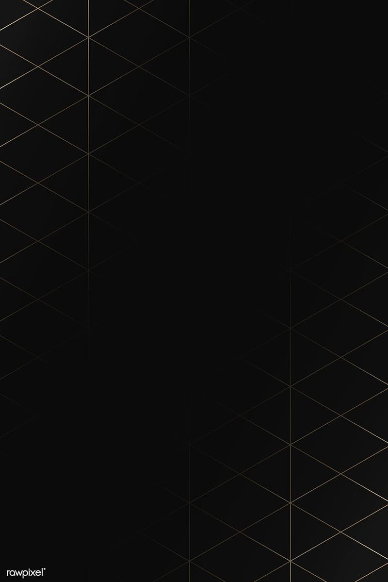 Seamless gold rhombus grid pattern on black background vector. premium by. Geometric pattern background, Gold geometric pattern, Vector background pattern, 102, HD phone wallpaper