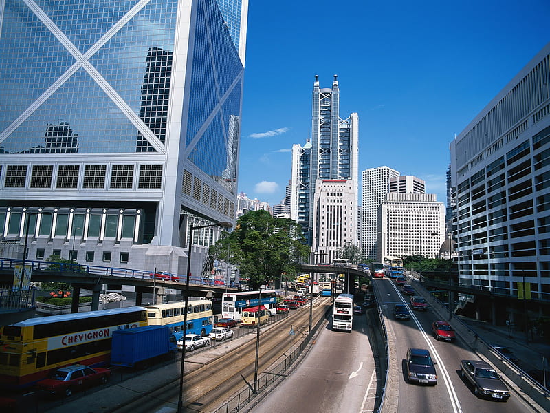 City Landscape 01-Hong Kong landscape, HD wallpaper