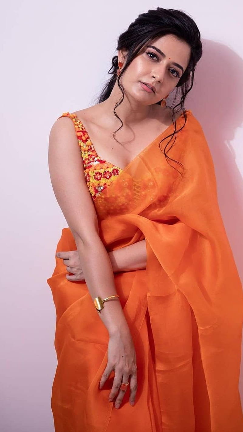 Ashika Ranganath , saree lover, kannada actress, HD phone wallpaper