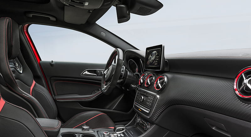 2016 Mercedes-AMG A45 AMG Exclusive (black RED CUT) - Interior , car, HD wallpaper 2016 Mercedes-AMG A45 AMG Exclusive (black RED CUT) - Interior , car, HD wallpaper