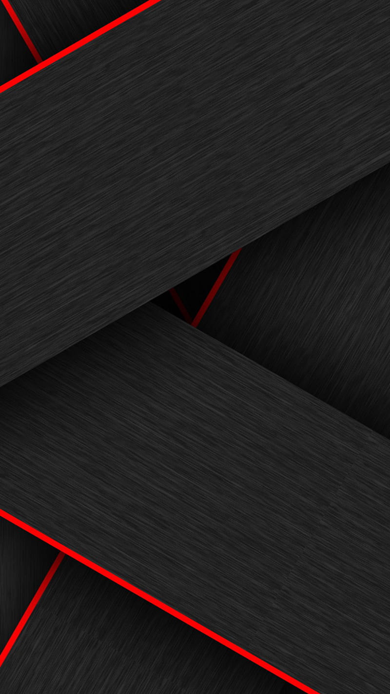 Material Design, abstract, android, red lines, steel, HD phone wallpaper