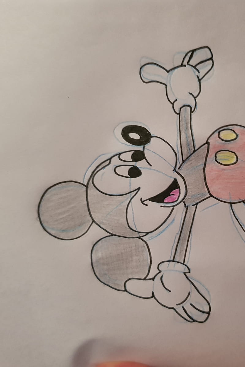 Mickey  Minnie sketch Wallpaper  kidswallpapercompany