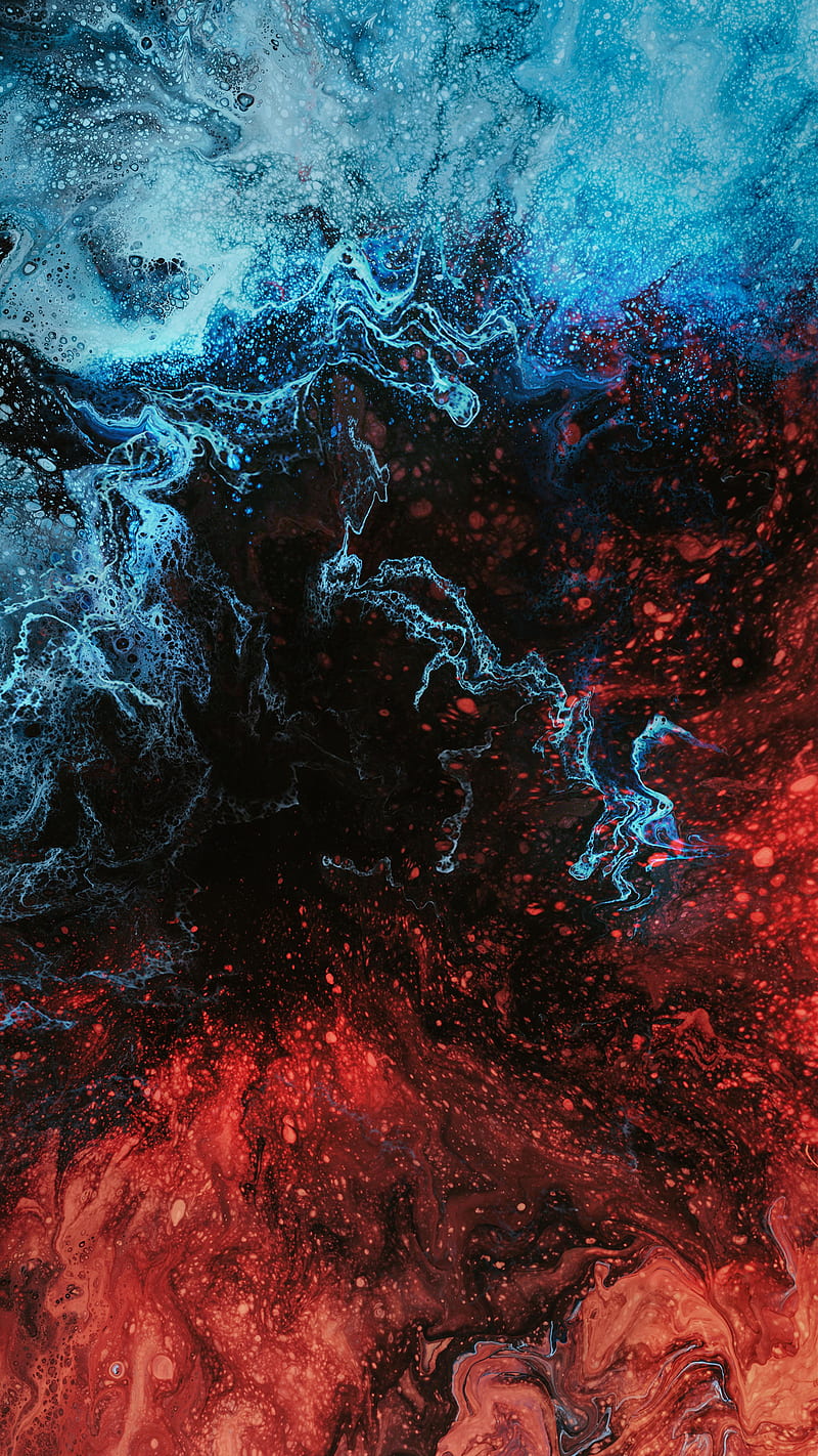 redblue ink, AMAZING, blue, colors, red, smooth, trippy, HD phone wallpaper