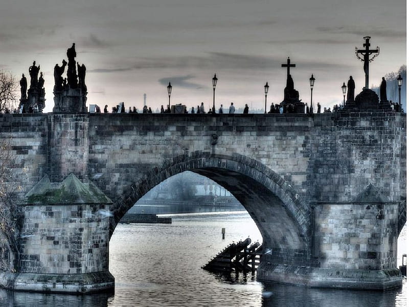 Charles Bridge Prague, bridge, prague, charles, HD wallpaper