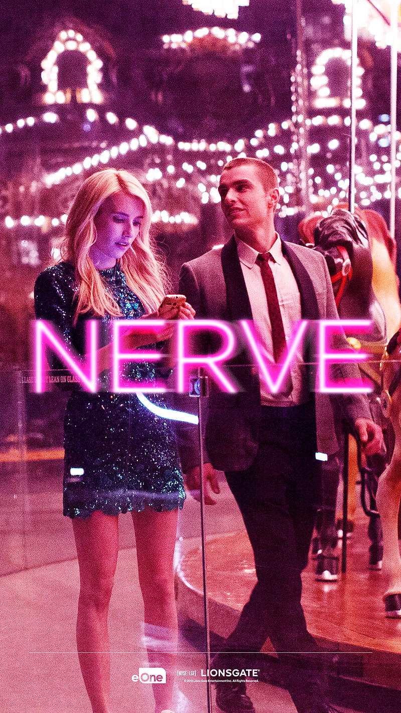 Nerve Movie, dave, emma, film, franco, nerve, roberts, snapchat, nerve, HD phone wallpaper