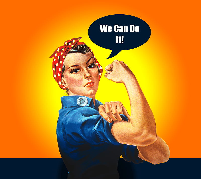 Rosie We Can Do It, america, army history, sreefu, usa, guerra, HD wallpaper
