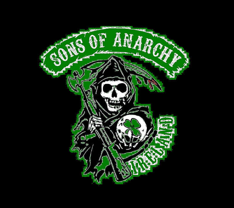 Sons of Anarchy, green, ireland, motorcycle, samcro, HD wallpaper