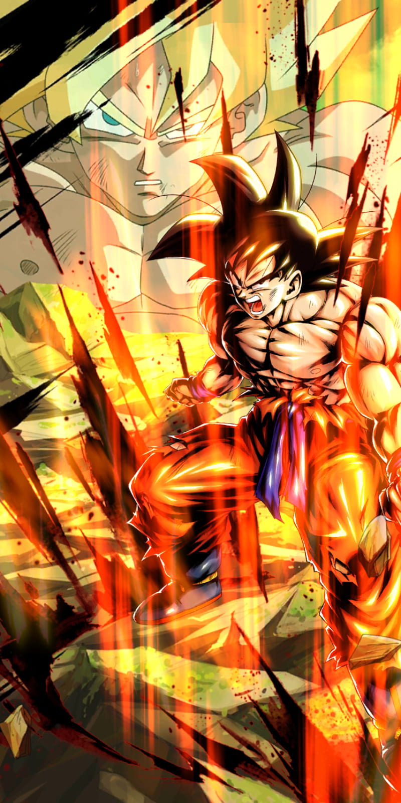 Goku, abstract, anime, ball, dragon, game, golden, super, super saiyan,  yellow, HD phone wallpaper | Peakpx