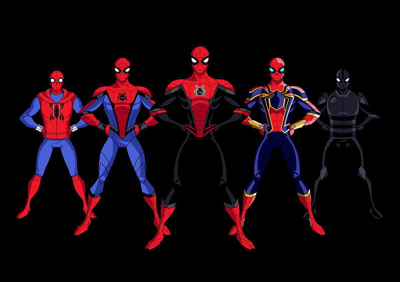 The Avengers, The Avengers: Earth's Mightiest Heroes, Iron Spider,  Spider-Man, HD wallpaper | Peakpx