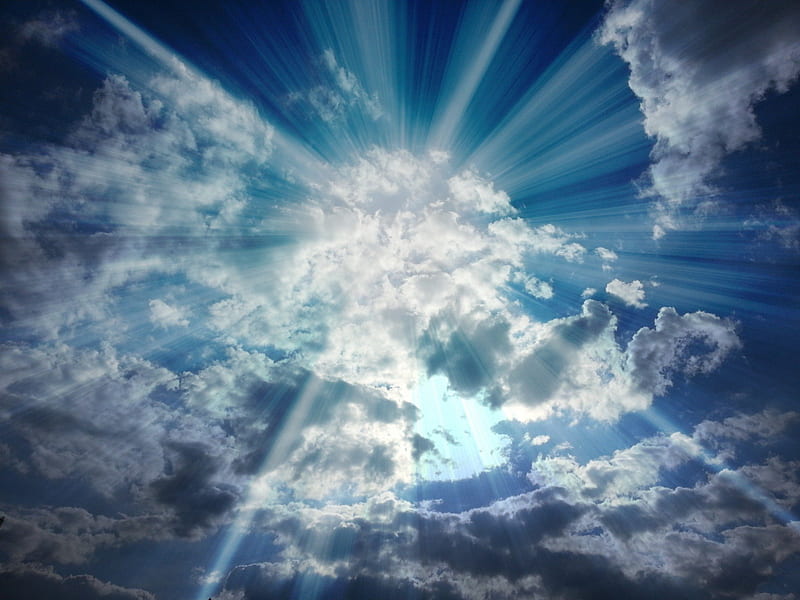 holy appearance, Cloud, Sky, Nature, Sun, HD wallpaper
