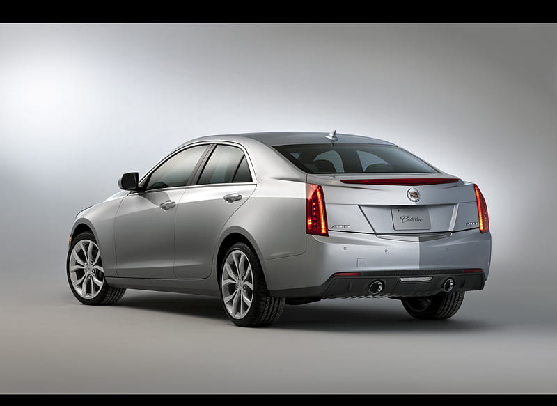 2013 Cadillac ATS Silver - Rear, car, HD wallpaper