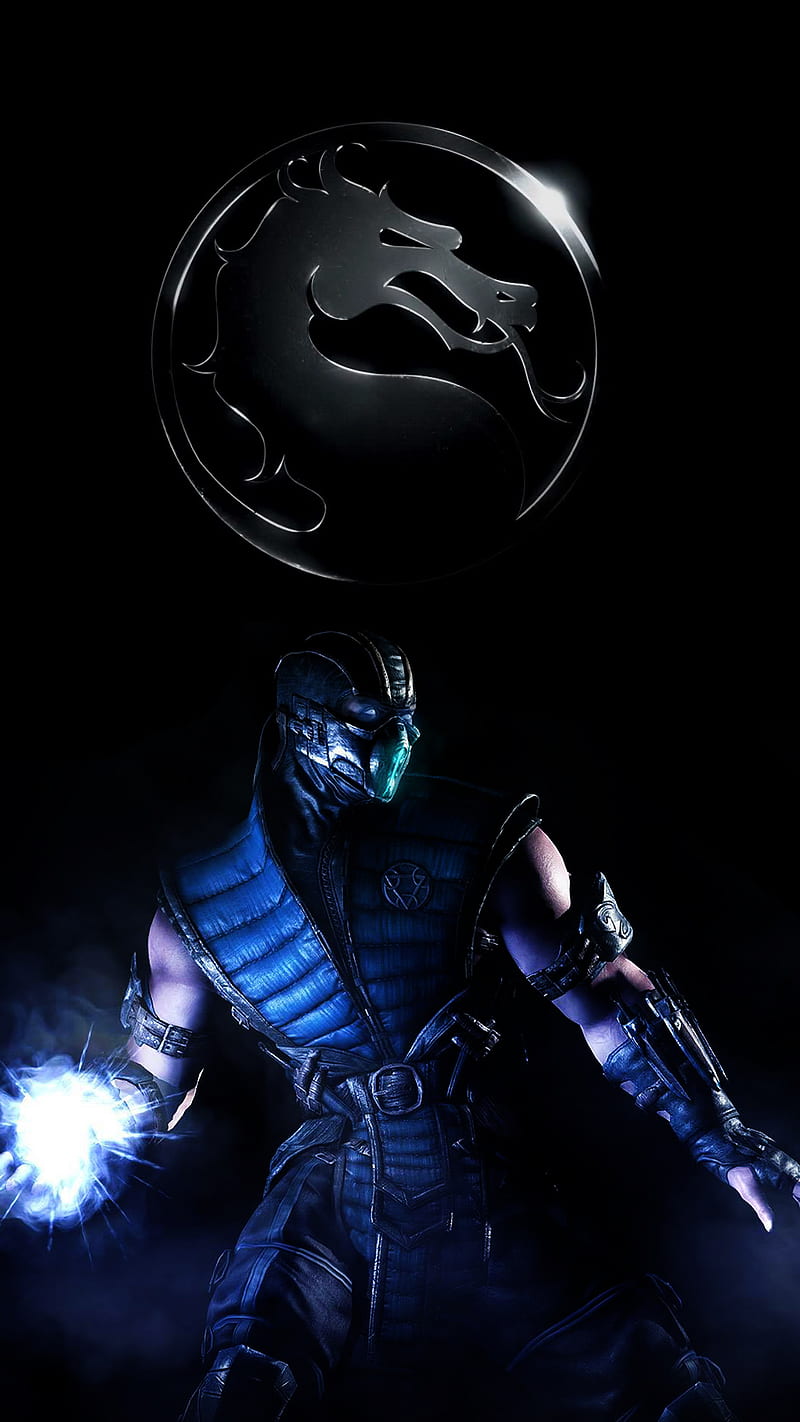 Mortal Kombat X, action, fight, game, mortal kombat logo, sub-zero, HD phone wallpaper