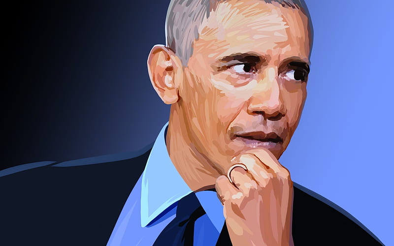 Barack Obama, President of the USA, US president, HD wallpaper