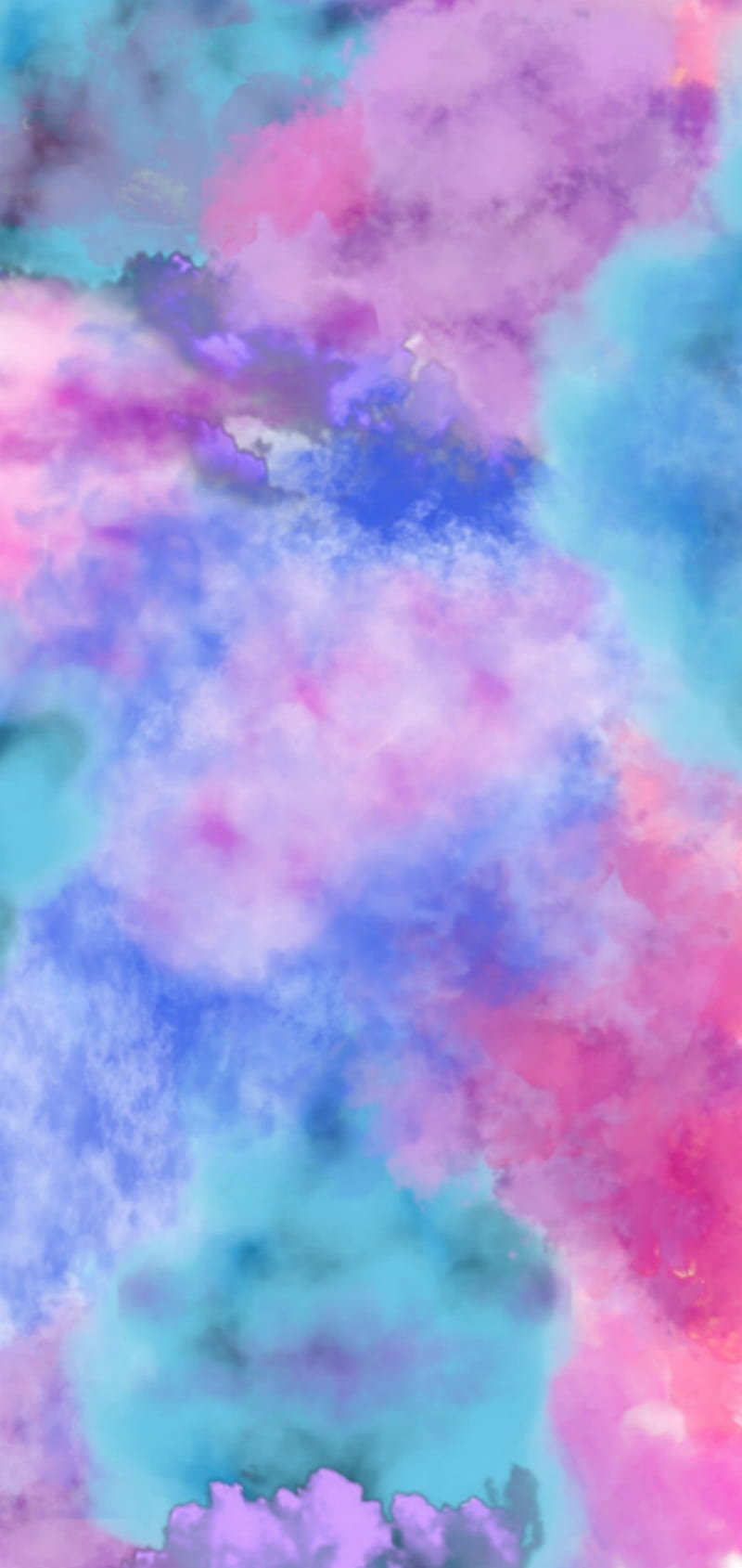 Cotton candy1, abstract, art, blue, cotton candy, light, mix, pink, HD phone wallpaper