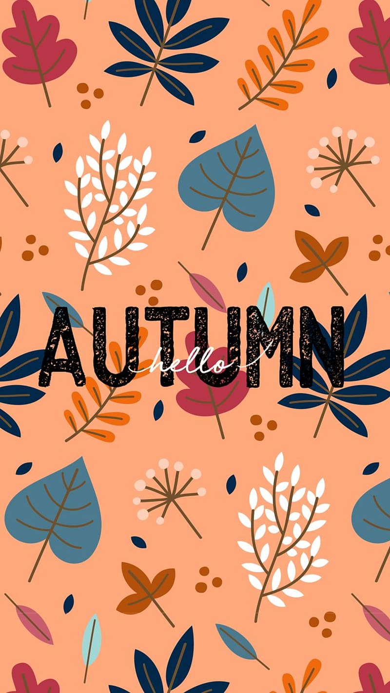Hello Autumn! Aesthetic fall social media posts & / lock screens ⋆  Aesthetic Design Shop. Cute fall background, HD phone wallpaper | Peakpx