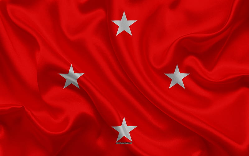Flag of Londrina silk texture, Brazilian city, red silk flag, Londrina flag, Parana, Brazil, art, South America, Londrina, HD wallpaper