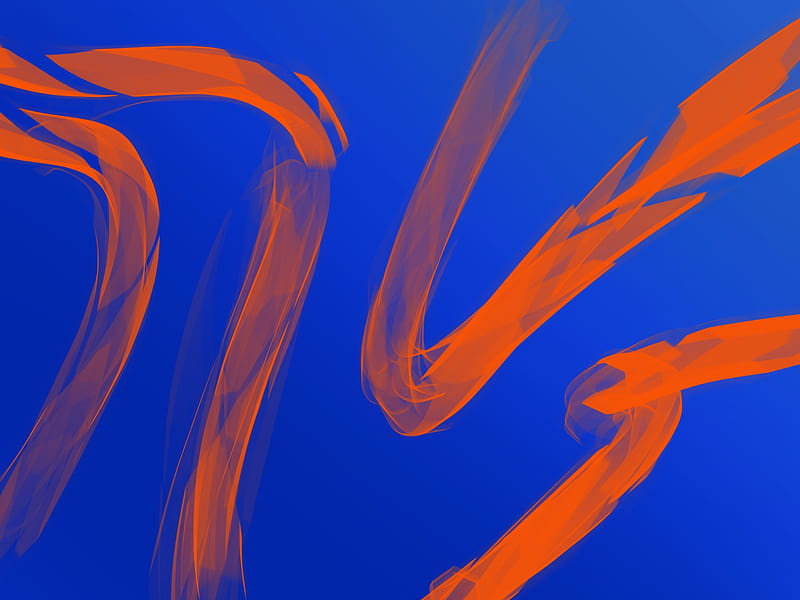 Orange, blu, blue, desenho, teal, ultra, HD wallpaper