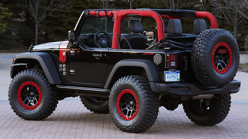 Car, Jeep, Concept Car, Jeep Wrangler, 4X4, Vehicles, Jeep Wrangler Level Red, HD wallpaper