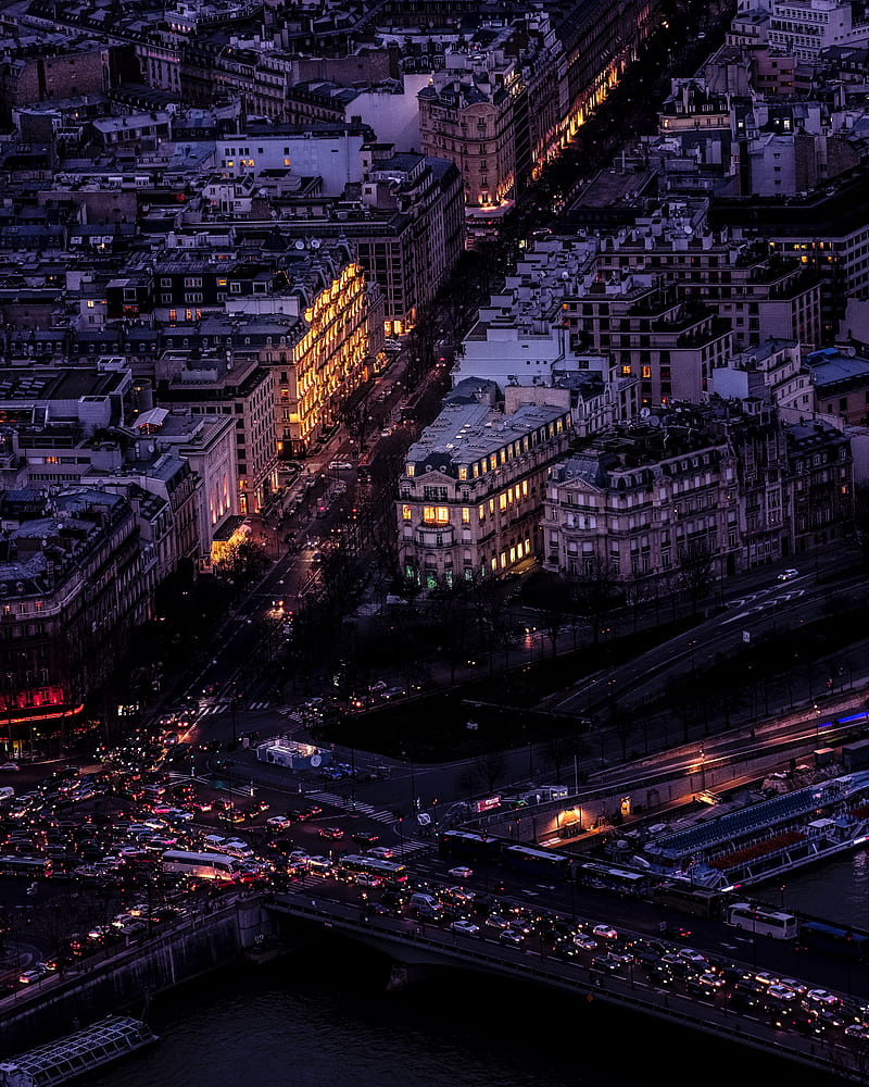 Night city, buildings, lights, roads, carros, HD phone wallpaper | Peakpx