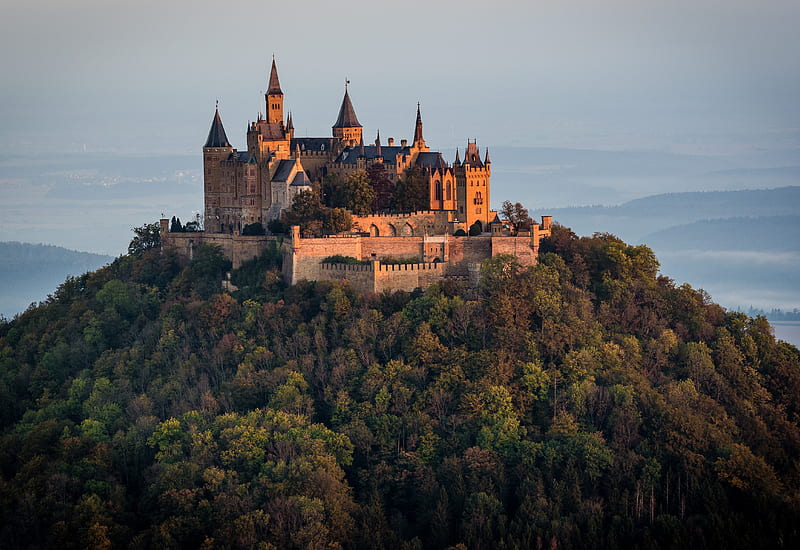 Castles, Hohenzollern Castle, Castle, Germany, HD wallpaper