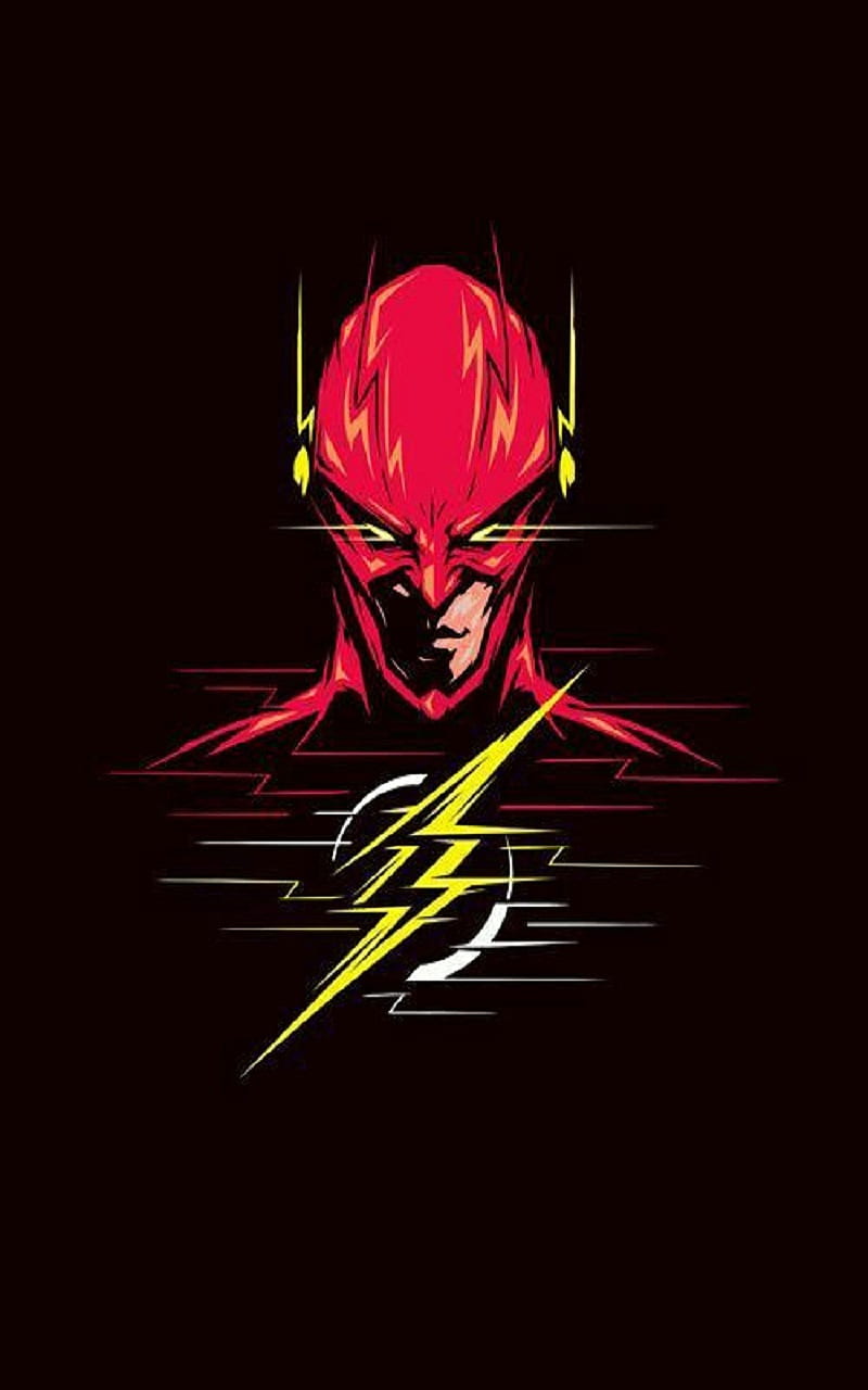 scarlet speedster, dc, flash, hero, lightning, HD phone wallpaper