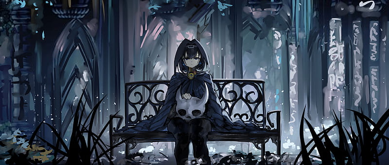 Anime, Virtual Youtuber, Ouro Kronii , Hollow Knight, HD wallpaper