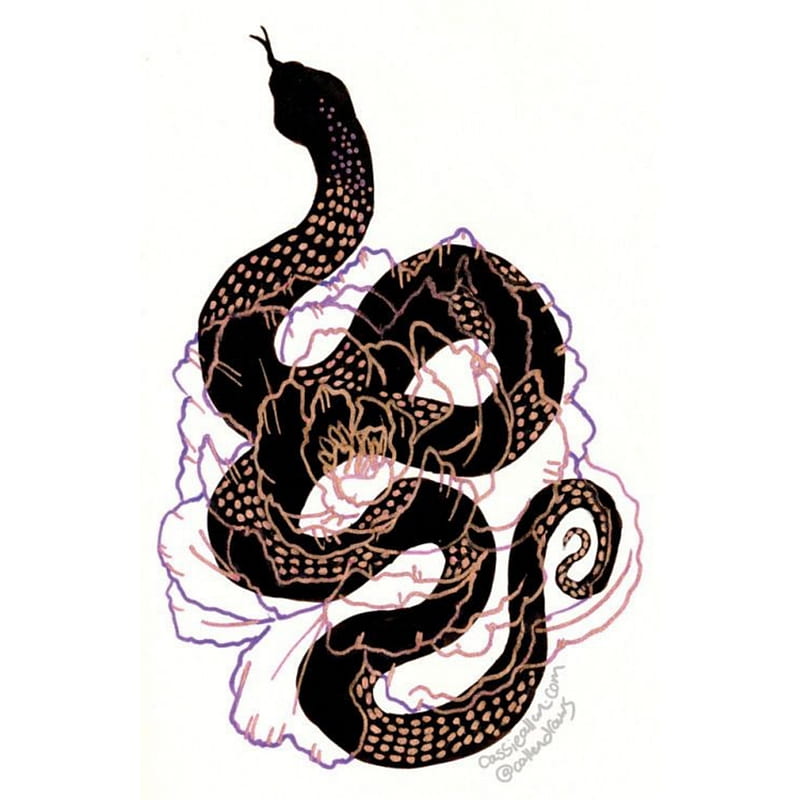 Snake logo vector on dark | Free Vector - rawpixel