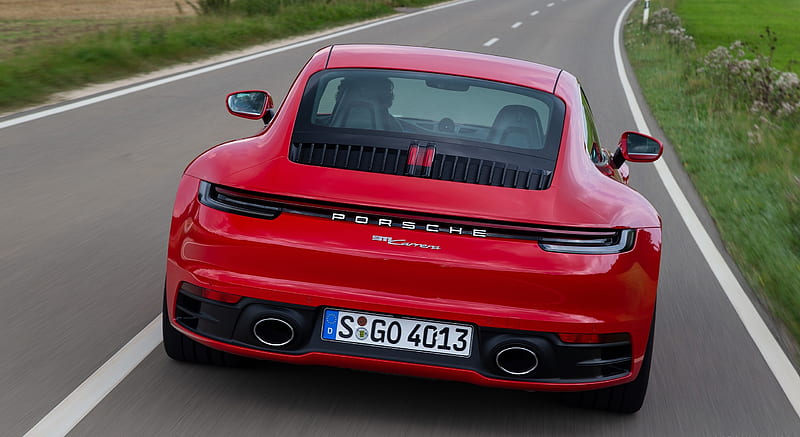 Porsche Carrera Coupe Color Guards Red Rear Hd Wallpaper Peakpx