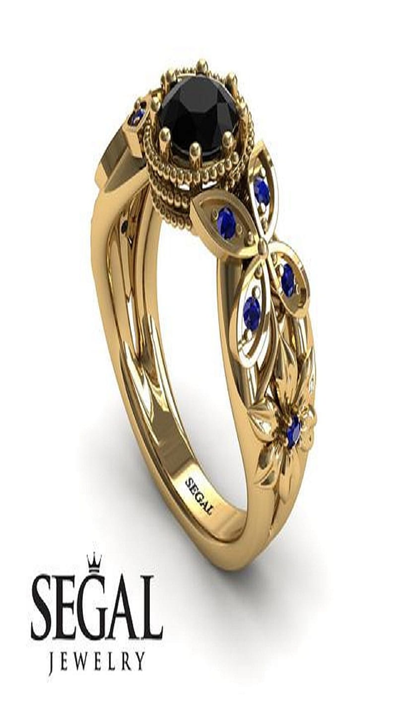 Segal jewelery, bridal set, diamond engagement ring, engagement ring ...