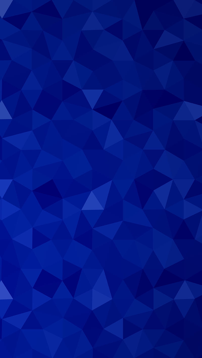 blue triangles, abstract, color, geometric, origami, random, triangles, HD phone wallpaper