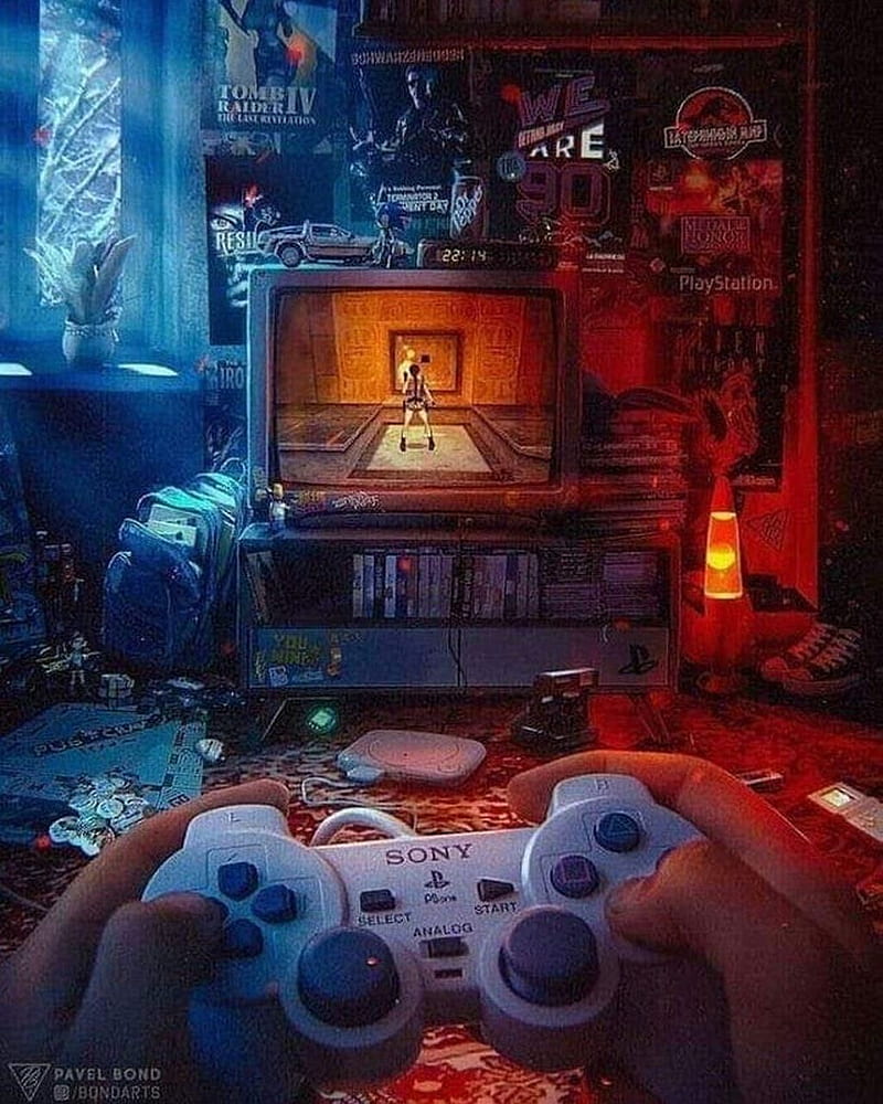 Playstation, classic, game, nostalgia, retro, sony, HD phone wallpaper