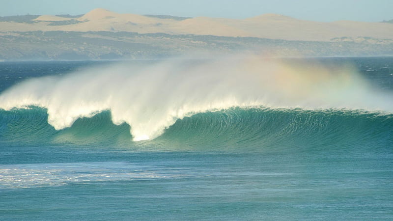 Cresting Wave, oceans, nature, waves, blue, HD wallpaper | Peakpx