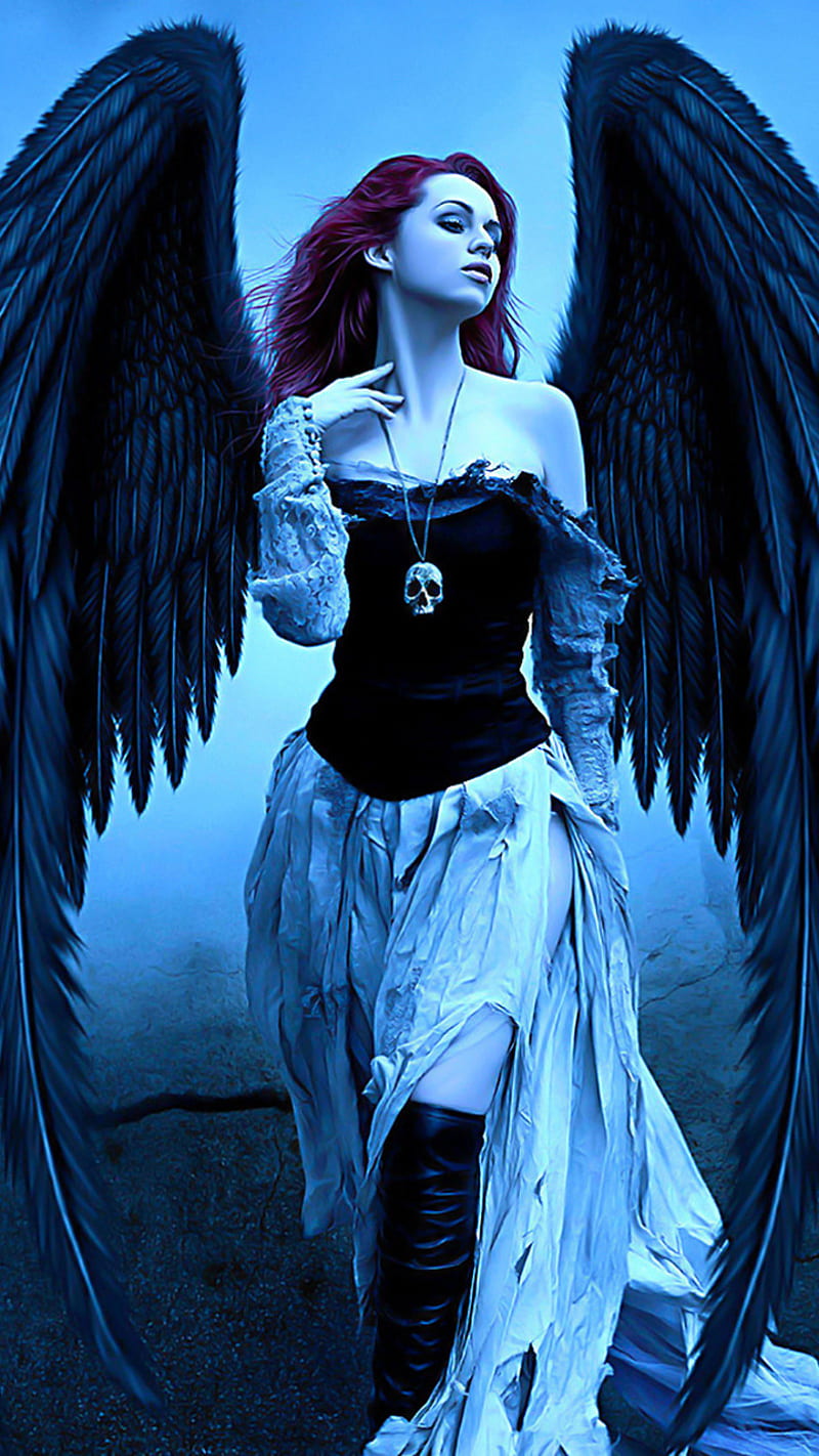 Beautiful Dark Angel, beautiful dark angel, HD phone wallpaper | Peakpx