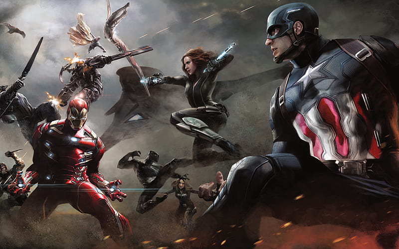 Captain America Civil War Best, captain-america-civil-war, movies, super-heroes, iron-man, 2016-movies, captain-america, black-widow, HD wallpaper