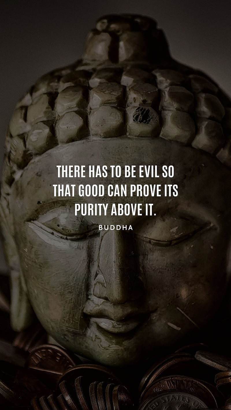 Buddha Says, WOKE, buddha quote, buddha quotes, buddhism, evil, good, humanity, inspiring, motivational, nature, pure, quote, quotes, sayings, spiritual, typography, word art, HD phone wallpaper