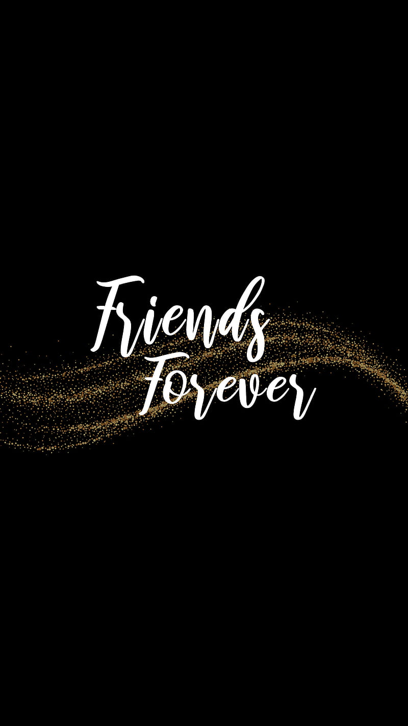 Friends forever, Bff, amigas, amoled, best friend, bestie, black, dark,  friend, HD phone wallpaper