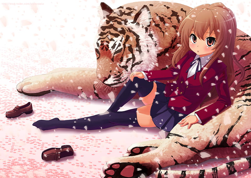 Taiga Sad, anime, animegirl, japan, japanimation, otaku, sad, taiga, tiger,  toradora, HD phone wallpaper