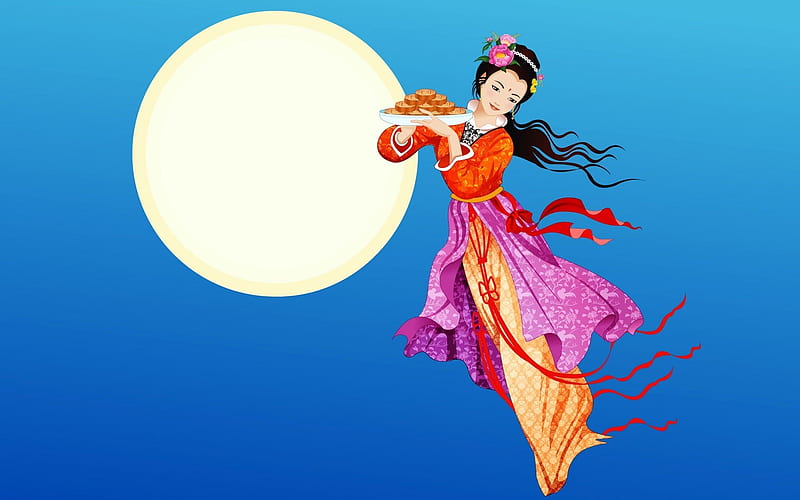 Chang-e flies to the moon- Mid-Autumn Festival special edition 15, HD wallpaper