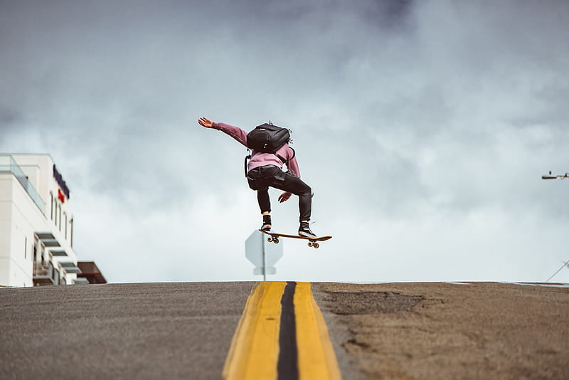span relay Nevertheless Skateboard, jump, trick, road, HD wallpaper | Peakpx