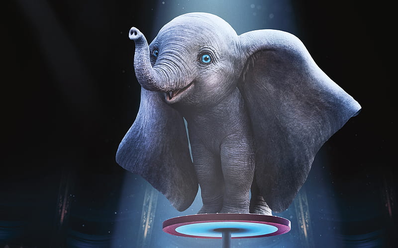 Dumbo, poster, 3D-animation, 2019 movie, cartoon elephant, 2019 Dumbo Movie,  HD wallpaper | Peakpx