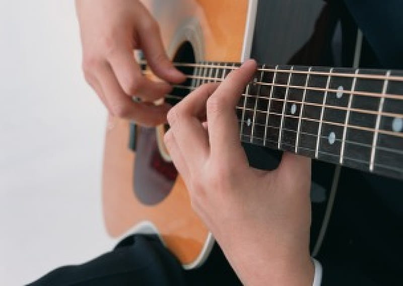 Guitar Player, instrument, guitar, music, band, HD wallpaper