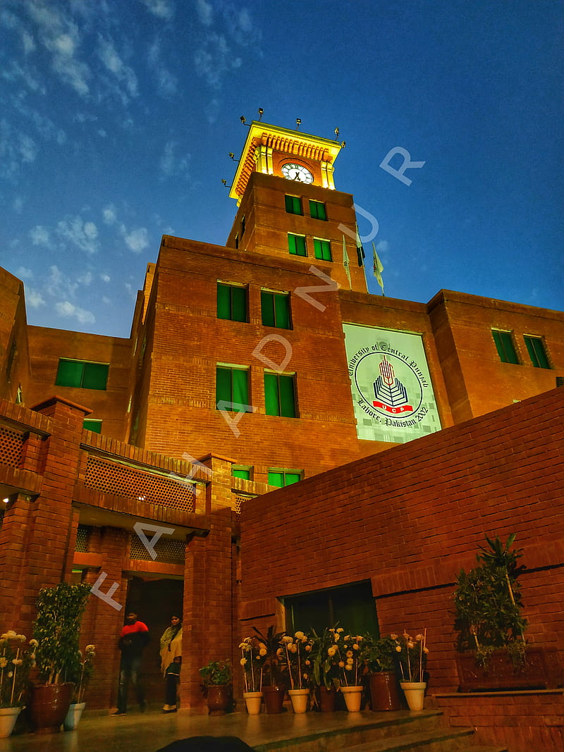 UCP Lahore Ucpians, punjab college, clock, tower, pakistan, lums, fast, HD phone wallpaper