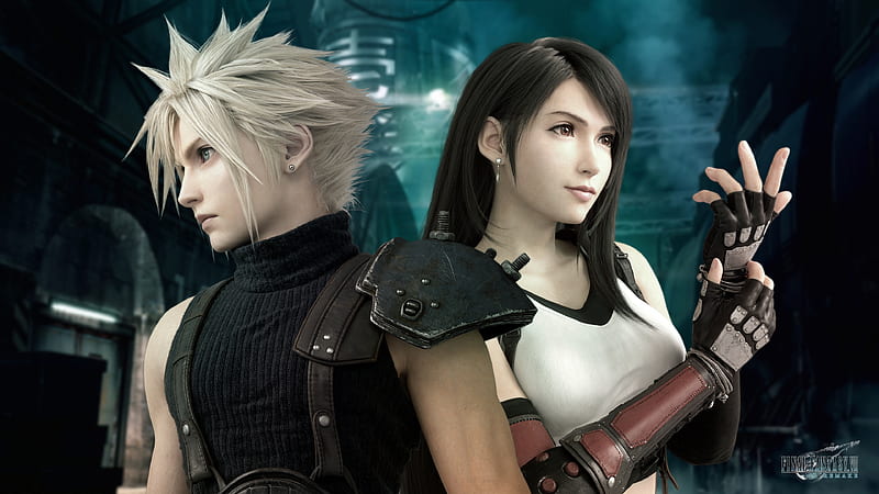 tifa lockhart, cloud strife, final fantasy vii: remake, artwork, jrpg games, Games, HD wallpaper