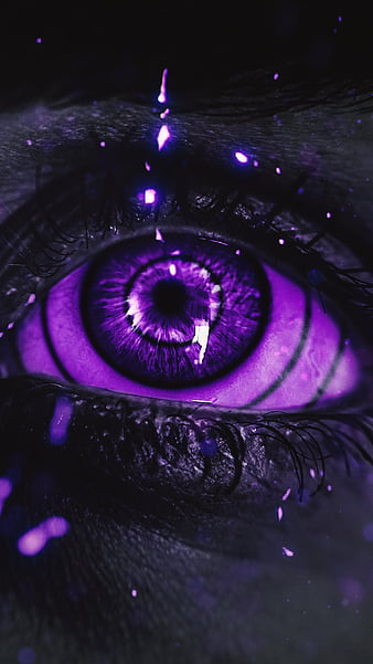 purple eye wallpaper