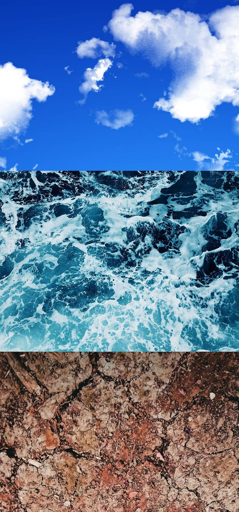 Cielo Mar Tierra , naturaleza, HD phone wallpaper