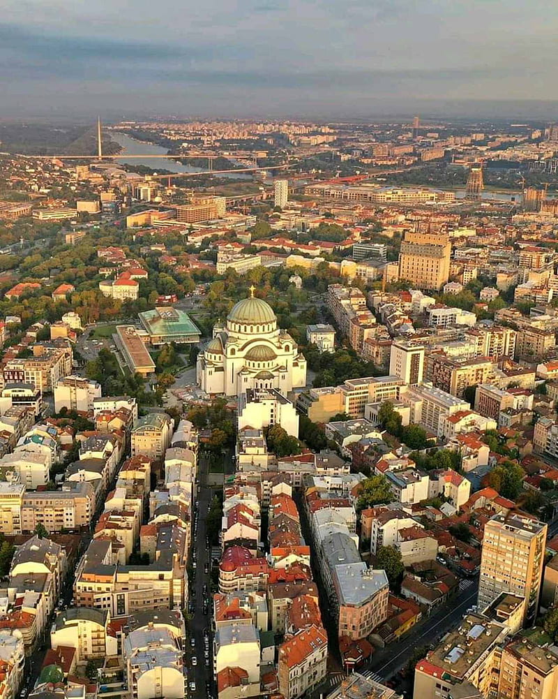Beograd, hram, travel, HD phone wallpaper