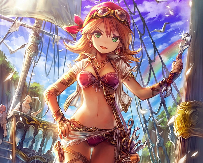 a female pirate captain in the desert, anime art, | Stable Diffusion |  OpenArt